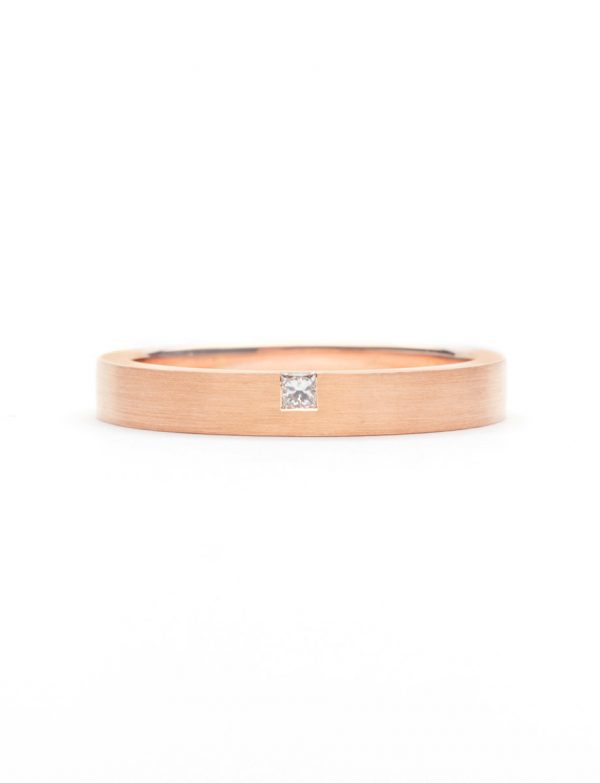 Princess Cut Diamond Ring – Rose Gold
