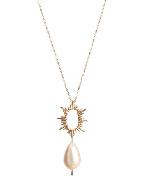 Santa Lucia Pearl Pendant Necklace