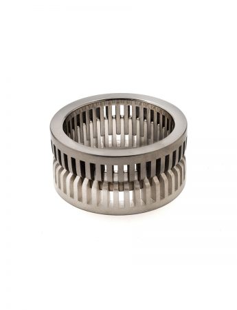 Splice Connect Ring – Titanium & Silver