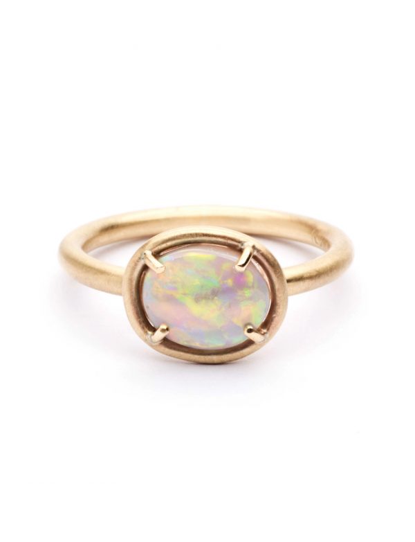 Lightning Ridge Opal Ring
