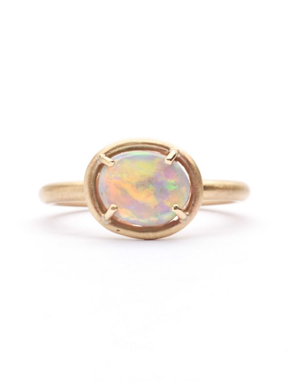 Lightning Ridge Opal Ring