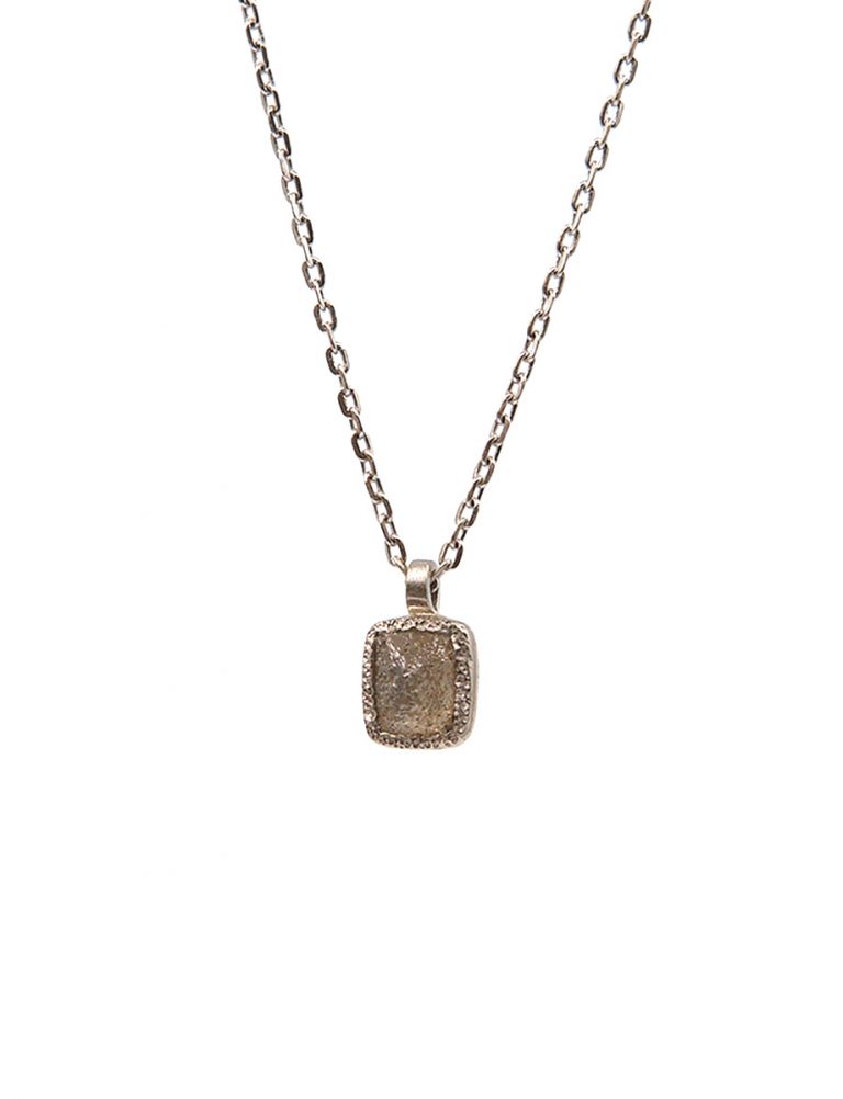 Balance Diamond pendant Necklace – White Gold