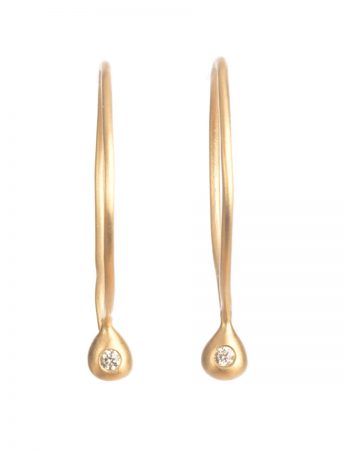 Small Round Pleurs Earrings – Diamond