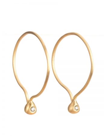 Small Round Pleurs Earrings – Diamond