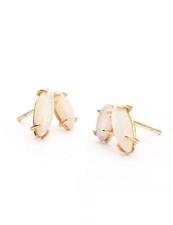 Double Marque Opal Stud Earrings