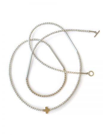 Long Path of Light Pearl Necklace