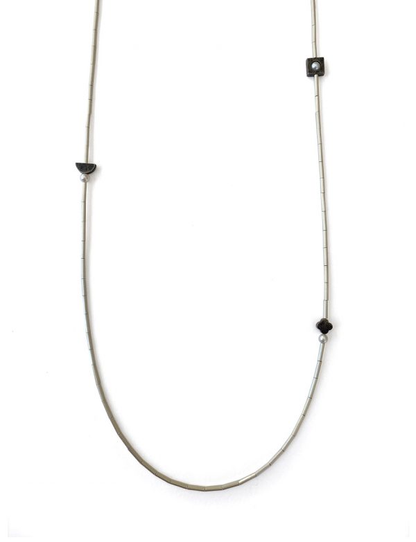 Silver Lining Pearl Necklace