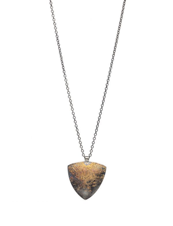 Reuleaux Pendant Necklace – Black & Gold