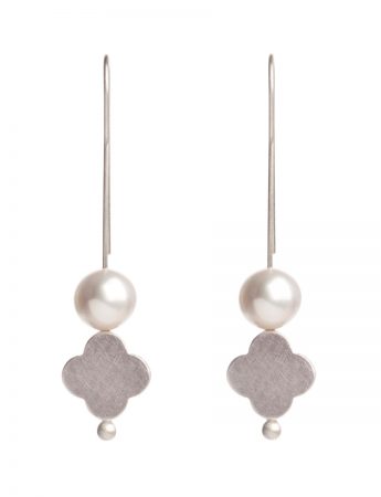 Balance of Opposites Pearl Hook Earrings