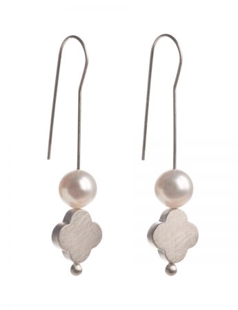 Balance of Opposites Pearl Hook Earrings