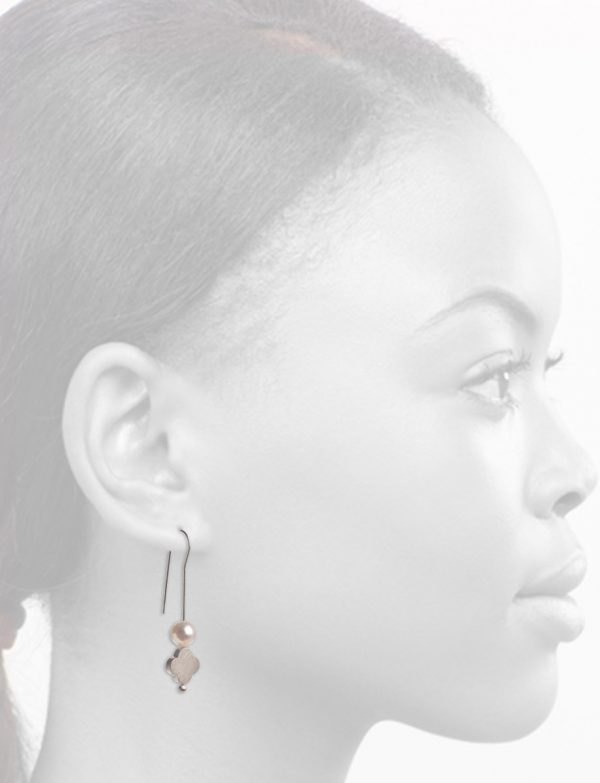 Balance of Opposites Pearl Hook Earrings
