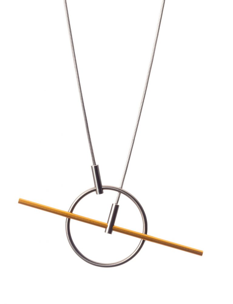 Crossbar Necklace – Yellow