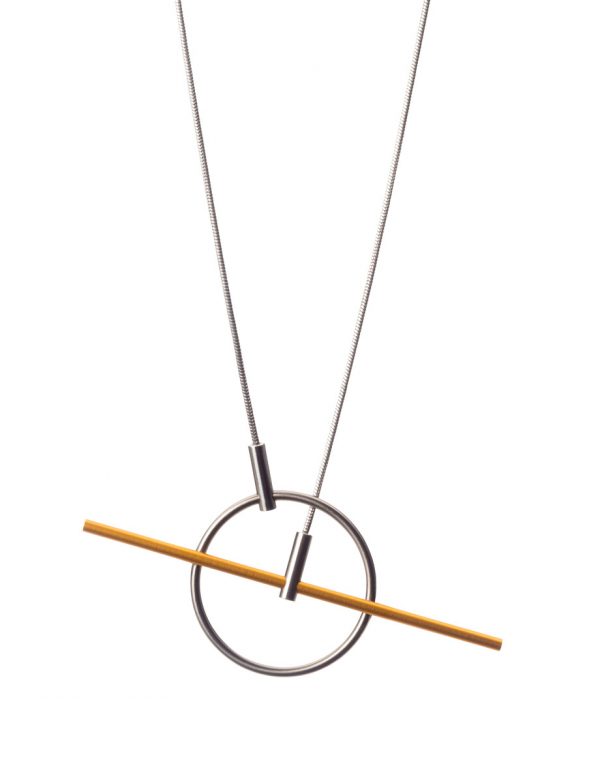 Crossbar Necklace – Yellow