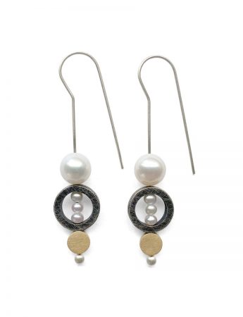 Dance Between Opposites Pearl Earrings