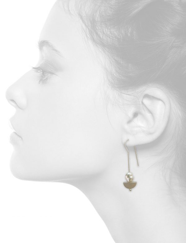 Holding the Balance Pearl Hook Earrings