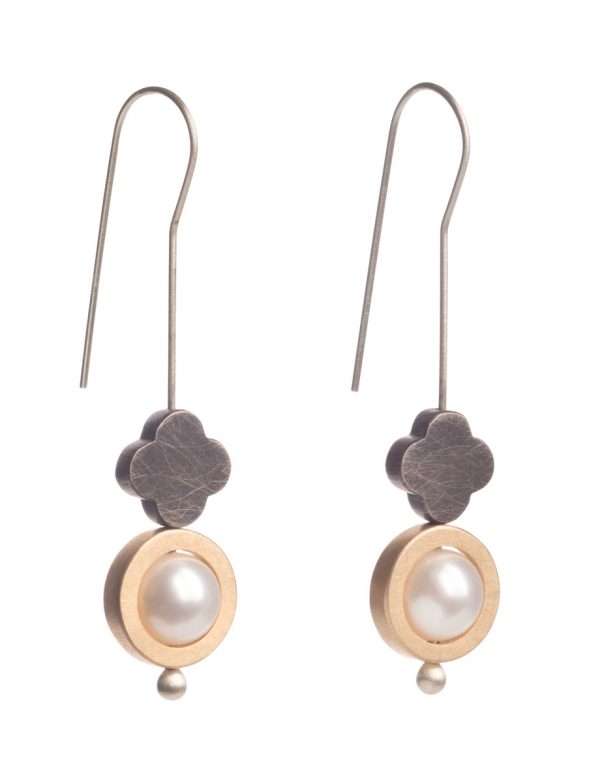 Integration of Opposites Pearl Earrings