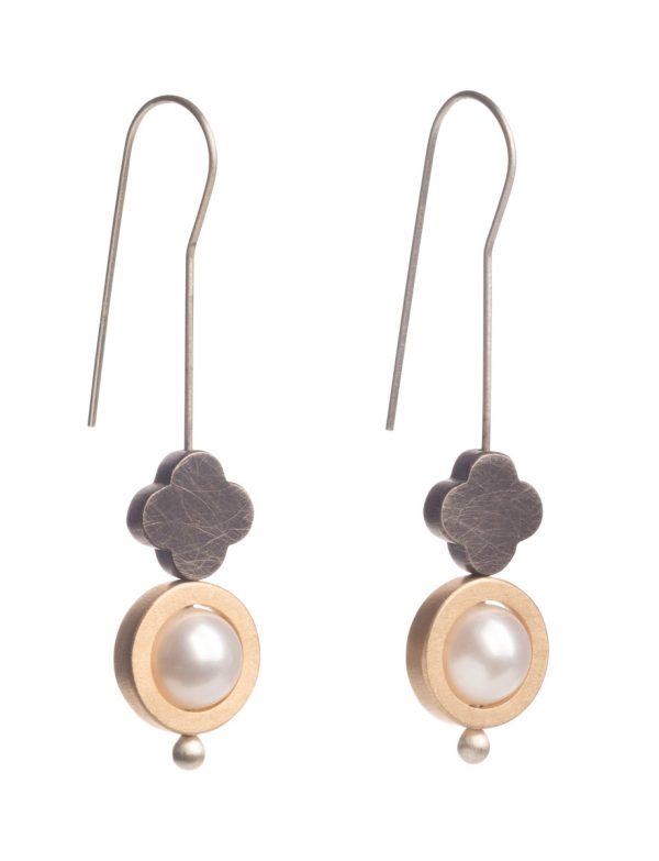 Integration of Opposites Pearl Earrings