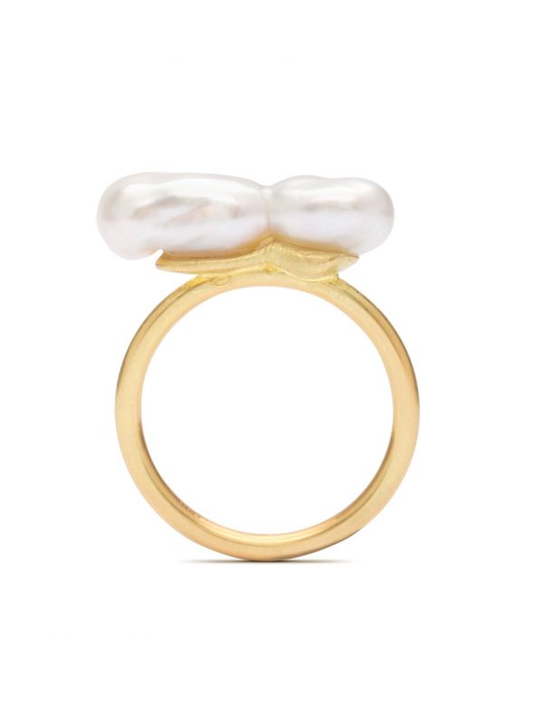 Keshi Pearl Ring #9