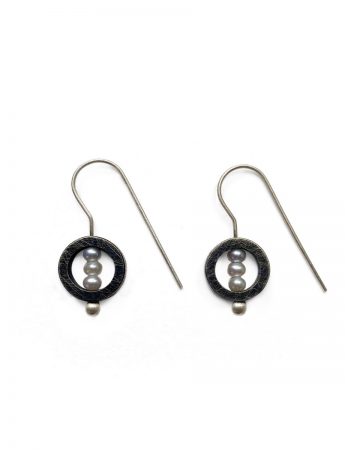 Point of Balance Pearl Hook Earrings