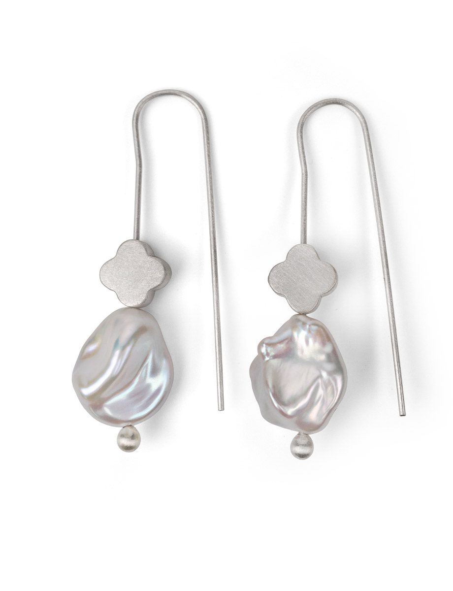 Polarity Pearl Hook Earrings