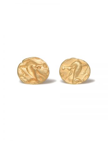 Antelope Stud Earrings – Yellow Gold