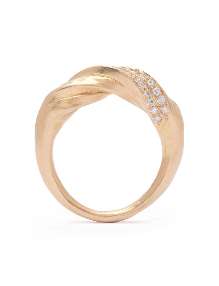Carmen Ring – Gold & White Diamonds