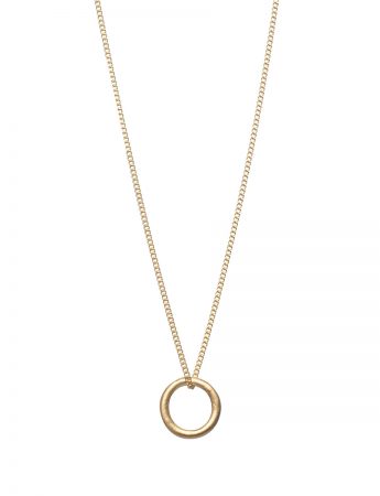 Halo Pendant Necklace – Yellow Gold