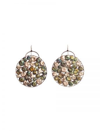 Large Caged Pod Hanging Earrings