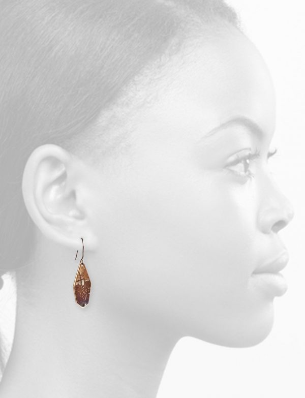 Long Chogak Drop Hook Earrings – Silver & Steel