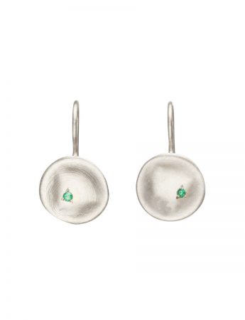 Posy Earrings – Silver & Emeralds
