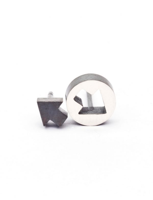 Punch Arrow Stud Earrings – Sterling Silver