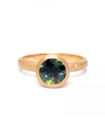 Garden Ring – Gold & Green Sapphire