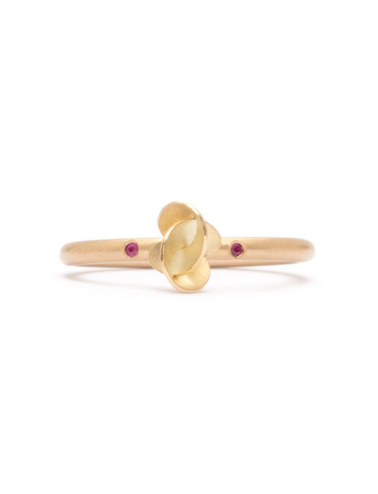 Cloud Ring – Gold & Rubies