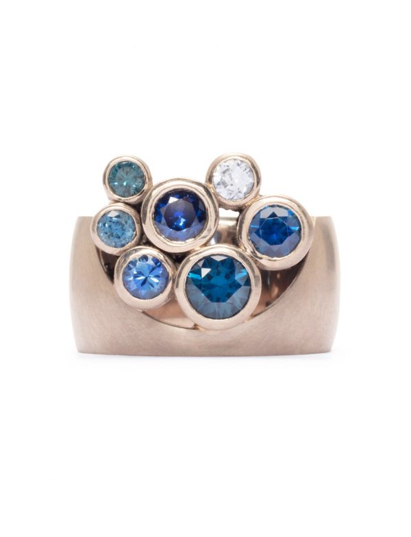 Garden of the Beloved Ring – White Gold, Sapphire & Diamond