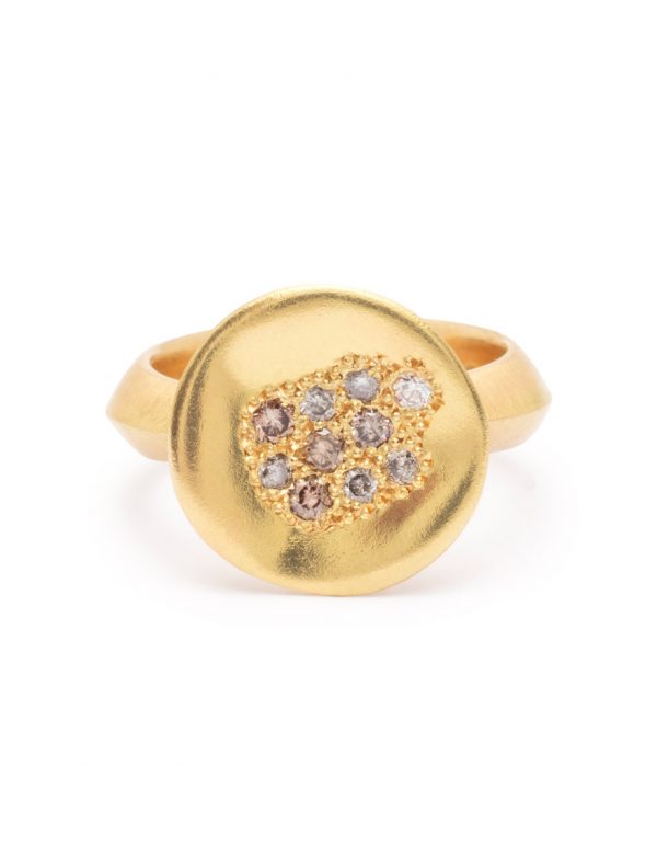 Posy Ring – Yellow Gold & Diamonds
