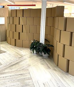Behind The Scenes: Building Our Box Wall