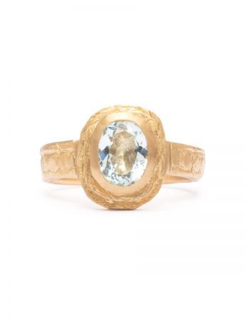 Nereida Ring – Gold & Aquamarine