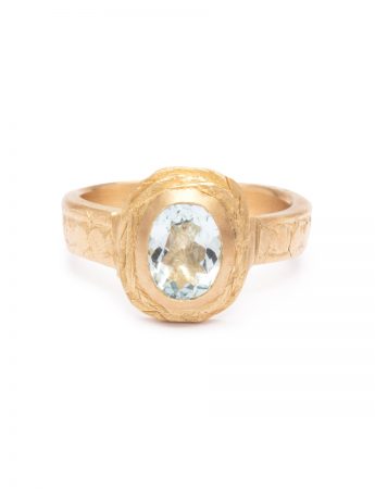 Nereida Ring – Gold & Aquamarine