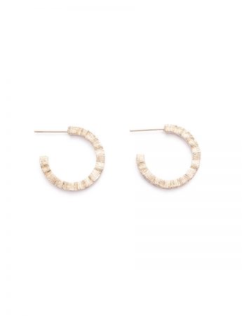 Eternity Hoop Earrings – Silver