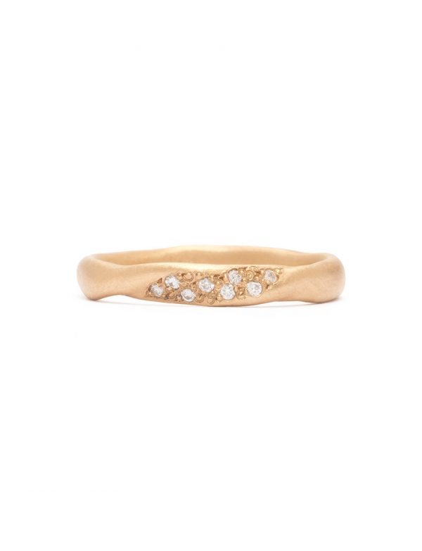 Zephyr Spray Ring – Yellow Gold & Diamond