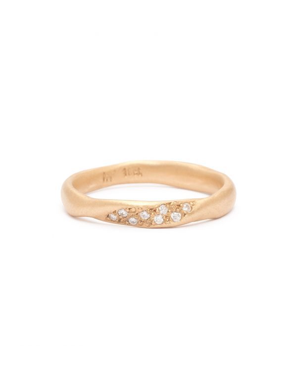 Zephyr Spray Ring – Yellow Gold & Diamond