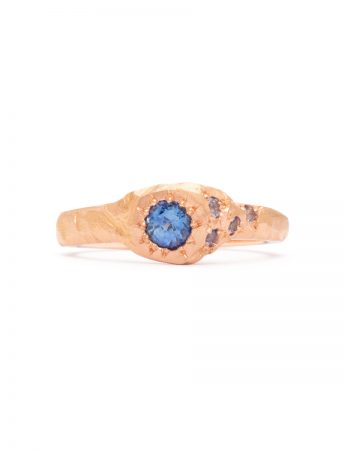 Summit Ring – Rose Gold & Sapphire