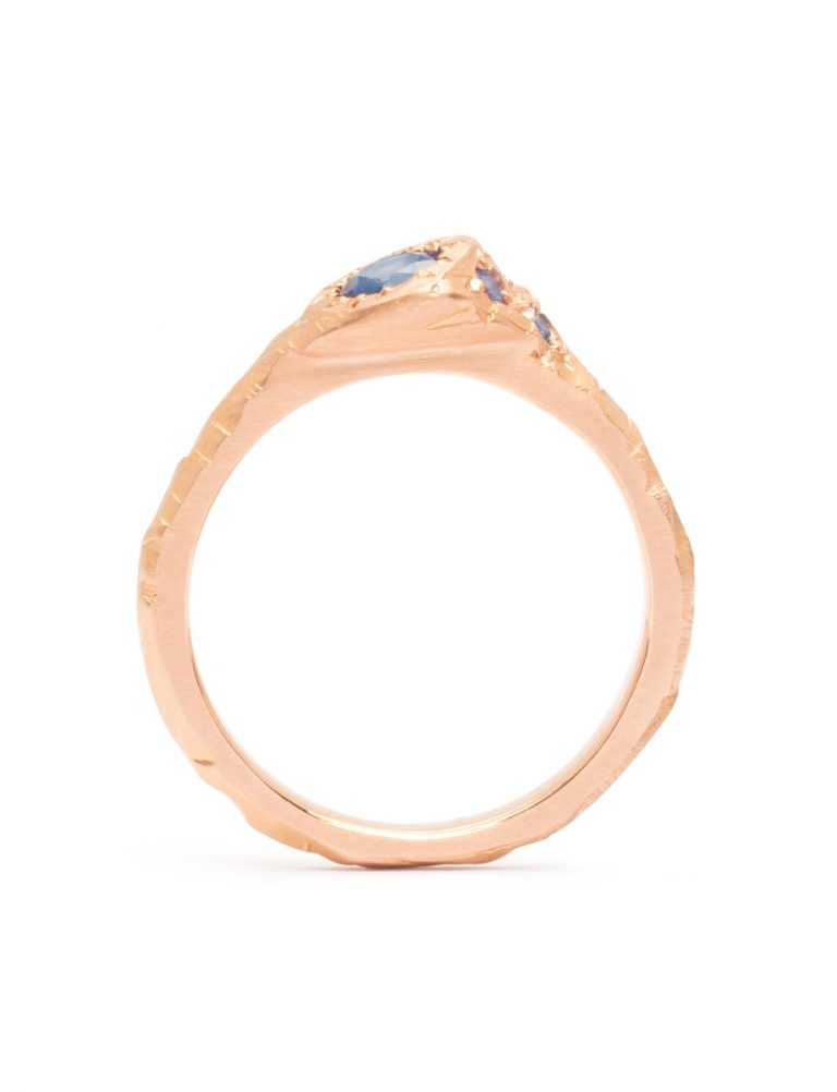 Summit Ring – Rose Gold & Sapphire