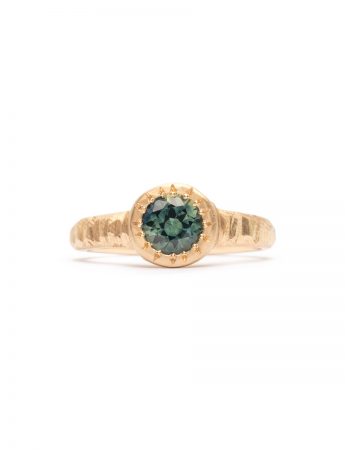 Uber Love Ring – Gold & Teal Sapphire