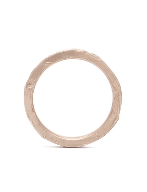 Melted Wedding Ring – White Gold & Diamonds