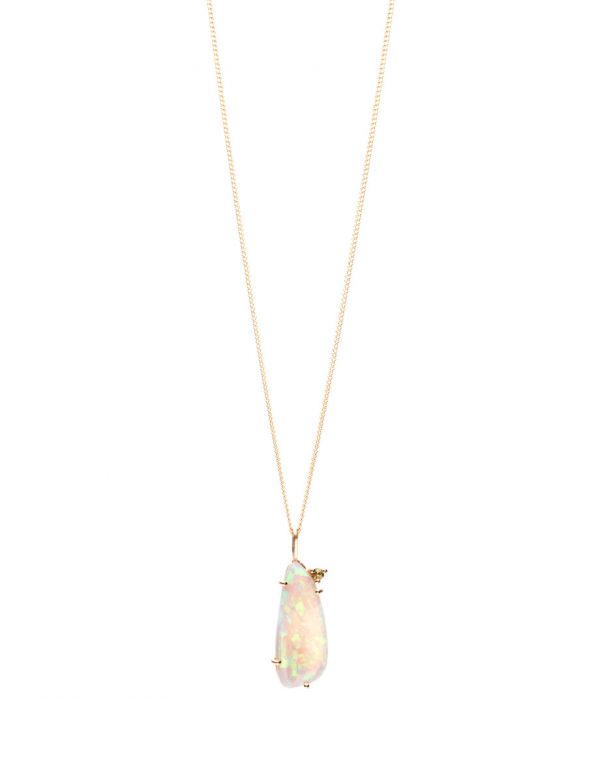 Balance Pendant – Gold & Lightning Ridge Opal