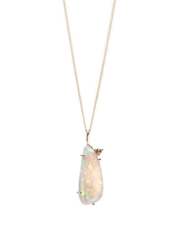 Balance Pendant – Gold & Lightning Ridge Opal