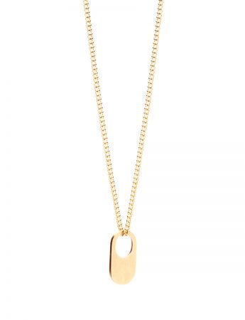 Small Bus Stop Pendant – Yellow Gold