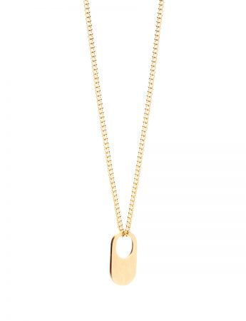 Small Bus Stop Pendant – Yellow Gold