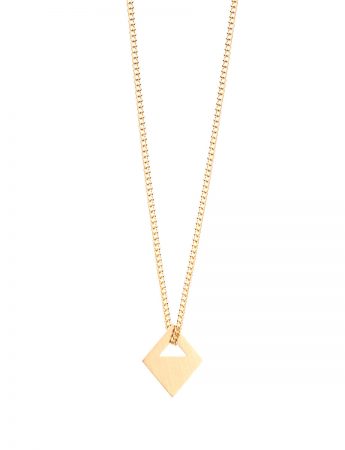 Small Tab Pendant – Yellow Gold